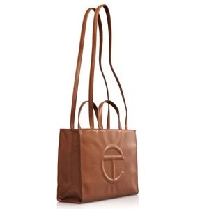 Telfar Medium Tan  shopping bag
